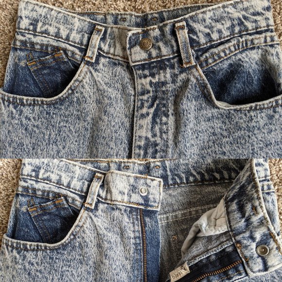 Vintage Acid Wash Jeans Lee 100% Cotton USA 24 00 - Picture 5 of 16